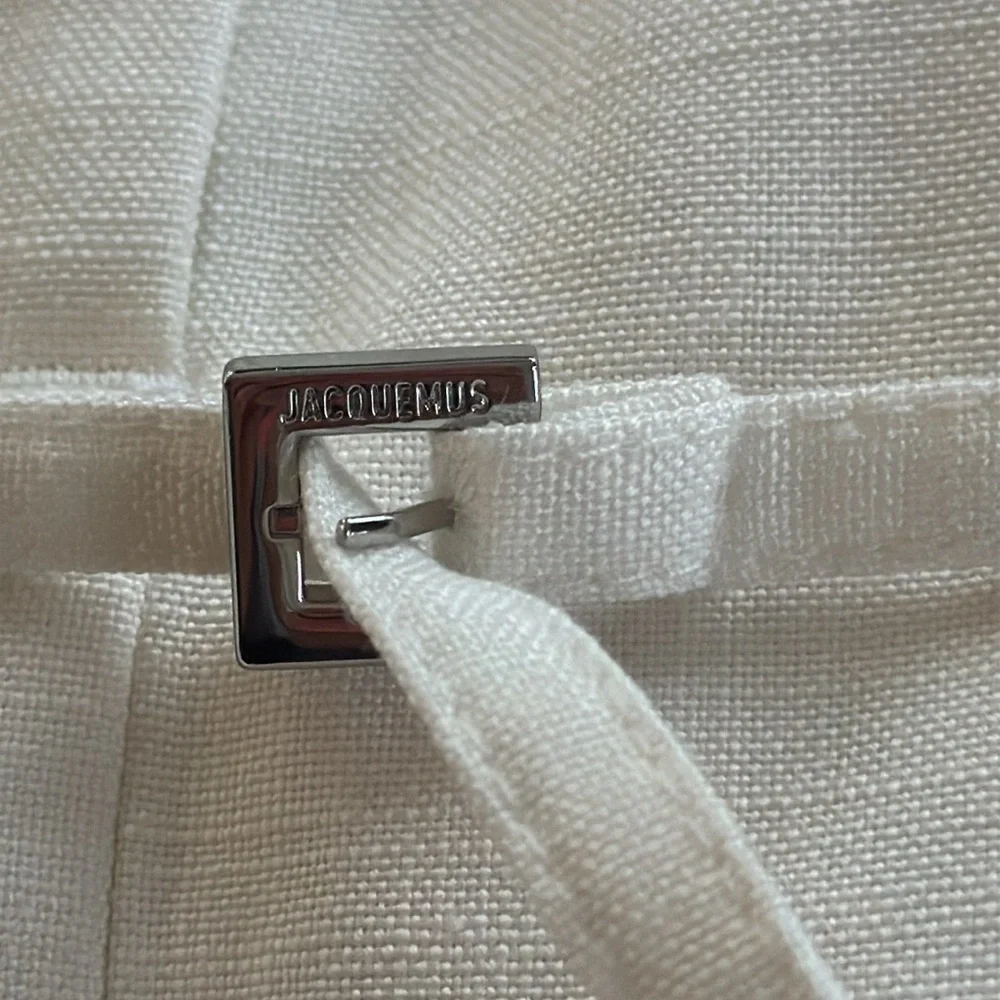 JACQUEMUS White Le Chouchou 'La Jupe Caraco' Midi Skirt Size 38